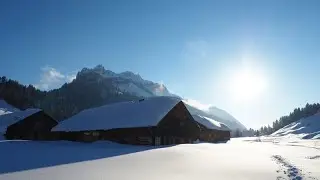 Schneeschuhwanderung Sch&ouml;nenbach: Tolle Stimmungsbilder vom Winter Wonderland Bregenzerwald