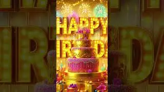 HAPPY BIRTHDAY SONG! Gold & Pink Birthday! Happy Birthday Song For Kids! Happy Birthday To You!