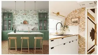 35+eye catching kitchen wallpaper design ideas/Gorgeous home kitchen collection 2023