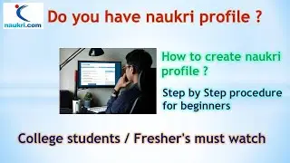 How to create profile in LinkedIn website?  Must watch College students and Freshers