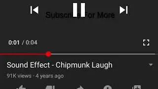 Chipmunk sound effect