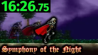 It's Finally OVER! Castlevania SotN Any% Speedrun in 16:26 (World Record)