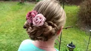 Dirndlfrisuren | Tutorial: Geflochtene Hochsteckfrisur