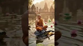 A mother sea turtle and her baby were saved by the Buddha when they were dying. #buddha #motivation