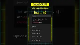 #10 JavaScript Challenge: Can You Solve This Array Splice Problem #shorts #MRCODER #mrcoder
