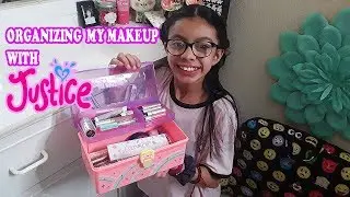 ORGANIZING MY MAKEUP WITH JUSTICE CUTEST CABOODLE/BOX! MAKE UP ORGANIZING IDEAS 2020