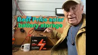 Li Time Great Price 12 volt solar battery storage 100ah.  Reviewed ep 405 Coffee and tools