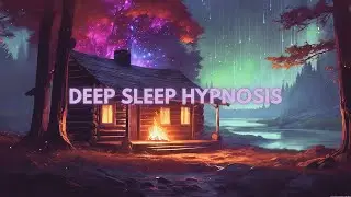 sleep hypnosis for instant deep sleep w/ cosy fireplace sounds (sleep talk down)
