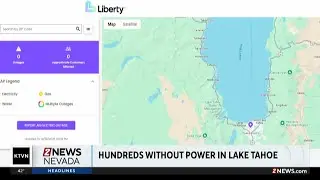 Power crews hiking towards powerlines to restore outages in North Lake Tahoe