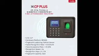 CP Plus CP-VTA-T2324-U Biometric Fingerprint Time Attendance Machine