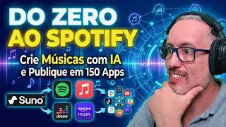 Do Zero ao Spotify: Crie M&uacute;sicas com IA e Publique em 150 Apps!