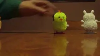Wind up Happy Hopper Chick and Easter Bunny