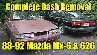 Complete Dash Removal 88-92 Mazda Mx-6 and 626, GD Chassis