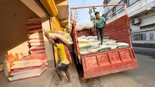 Papa ji ke sathe kam pe gaye the 🥹 Bahut Dard horahe the😫Truck UNLOADING🫡