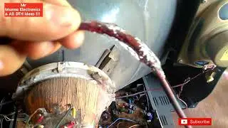 EHT leak CRT tv repair in Hindi.