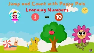 Прыгай и считай с друзьями-щенками 🐶🐾 | Изучение чисел 1&ndash;10