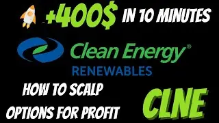CLNE STOCK TOOK OFF| HOW TO MAKE MONEY WITH OPTIONS