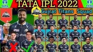 IPL 2022- Gujarat Titans Full Squad 2022 | Gujarat Titans New & Best Squad 2022|