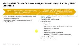DV150 Demo#1-Connect SAP S/4HANA Cloud to SAP Data Intelligence Cloud