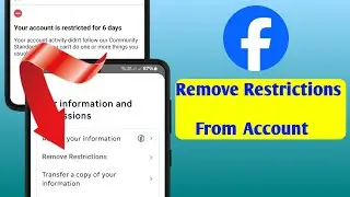How to Remove Account Restriction on Facebook [ New Method 2025 ]