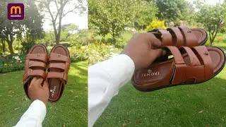 Leather Chappal For Men @Meesho 
