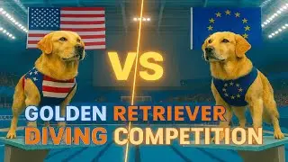 Dog Olympics 2025 🐕🌍 | Golden Retrievers Epic Olympic Diving Event