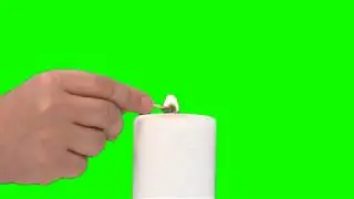 FREE HD Green Screen - LIGHTING A CANDLE