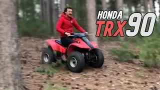 Honda TRX90 vs Coleman AT125-EX | Mini-quad trail riding!