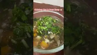 Chicken Hot & sour soup #chickenhotandsoursoup #hotandsourchickensoup #chickensoup #healthy #soup