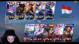 LEMON PAKAI CYCLOPS + TAZZ LING JUNGLER FULL SQUAD EVOS INDIA 🎮 PARTY AN PUSH RANK