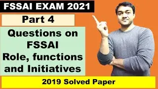 FSSAI 2019 Solved Paper | Part 4 | Assistant & Junior Assistant Exams || Nishant eAcademy