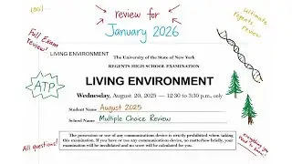 [NEW] August 2025 Living Environment Regents Review (Part A #1-30) LAST SECOND REGENTS REVIEW!