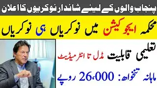 Govt of Punjab Jobs 2020||Education Department Govt of Punjab Jobs 2020
