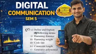 Hamming distance & weight ,Code rate ,Conatraint, Polynomial | SPPU | ENTC | EndSem | Pattern 2019