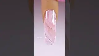 Perfect marble nail art, rose quartz nails