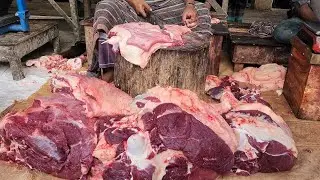 Unique Meat Cutting Technique Meat Market #spicedbeef  #hottlemeat #speacial  #food #skills #beef