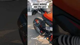 Duke 390 GEN 3 exhaust modified 🔥🔥Crazy Sound ⚡️⚡️ #duke390 #duke390gen3 #gen3 #ktm #duke #exhaust
