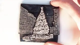 DIY Christmas Bas-relief