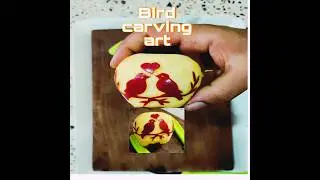 bird carving art # fruit art # short video viral by ram chef