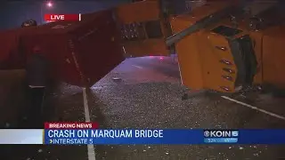 Marquam Bridge crash