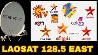 नई सेटेलाइट पर FTA चैनल्स | Laosat 128° East Satellite LIVE Setup | Direction, Frequency & Channel!!