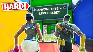 If Your Teammate Dies... You Die! IMPOSSIBLE Duo Deathrun! *FUNNY* (Fortnite Creative Mode)