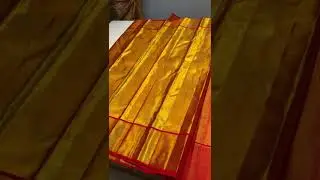 Kanchipuram Gold Tissue Silk Saree/gold and pink color combination Body #bridalsarees