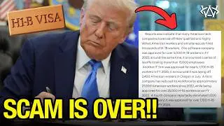 Трамп УНИЧТОЖАЕТ аферу с визами H1B!
