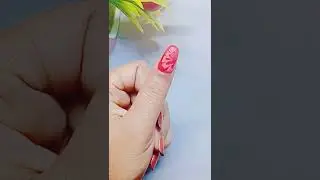 💅❤️Cute marble nail art design at home 🏠#nailsart #nailstyle #shorts #tutorial #viralshort #trending