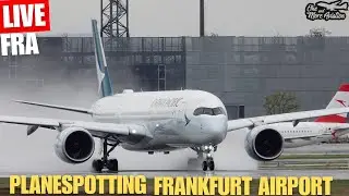 🔴Live Planespotting Frankfurt Airport Affenfelsen Waterspray Action 💦 #live