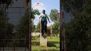 Tanishqa Singh practicing SSB Individual Obstacle | Cavalier India No.1 Defence Career Academy