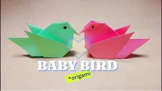 Sweet Baby Bird Origami | Easy Paper Folding Tutorial (20x20 cm Paper)