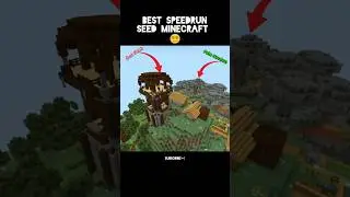 Best Speedrun Seed 😵&zwj;💫 #minecraft #memes #shorts
