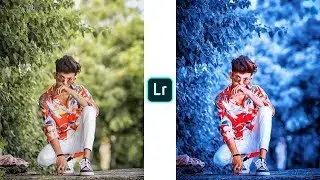 MOODY BLUE PRESET - Lightroom Editing Tutorial | Lightroom Preset Free Download  - Light Editz